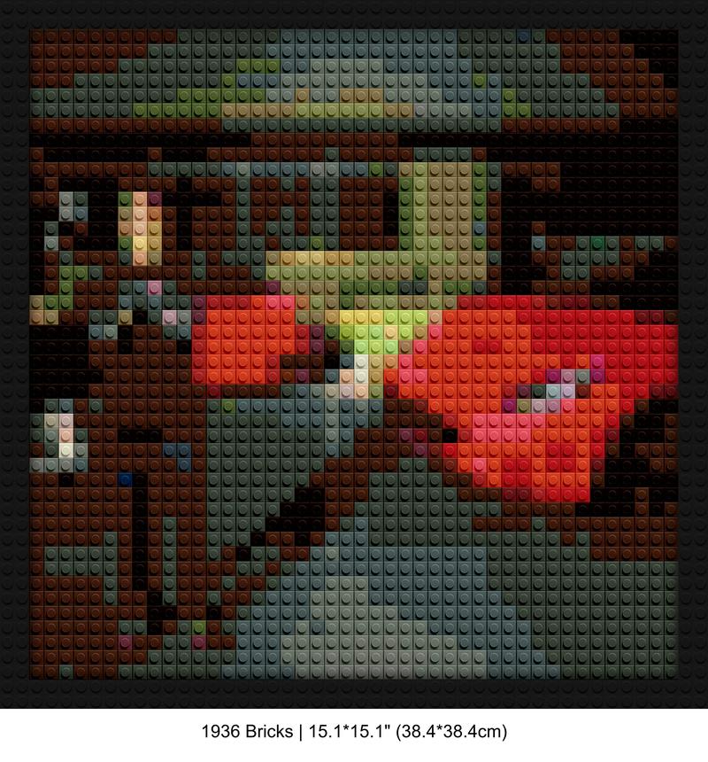 Pierre Bourne handmade brick mosaics | Compatible with LEGO-style bricks | Pixel Brick Art