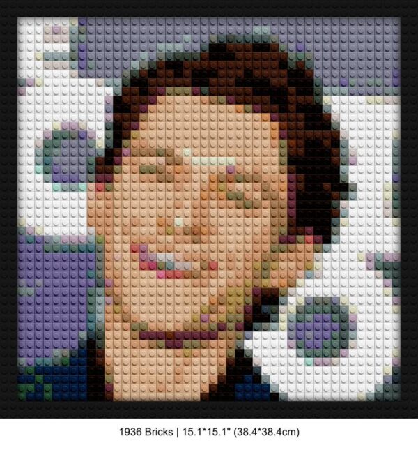 Tom Holland creative brick wall decor | Compatible with LEGO-style bricks | Pixel Brick Art