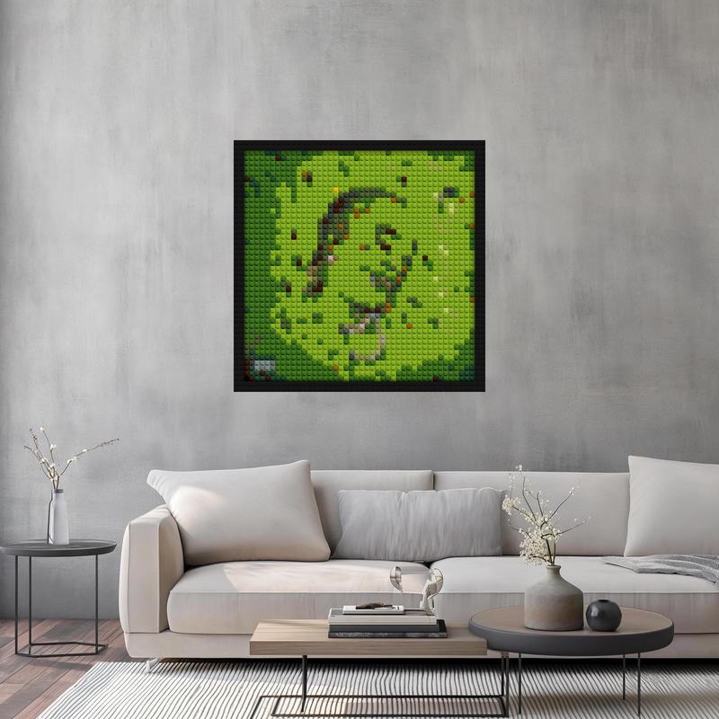 "Young Thug So Much Fun Album Art Frame | Pixel Style" custom brick canvas | Compatible with LEGO-style bricks | Pixel Brick Art