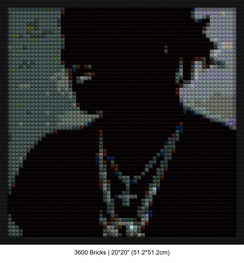 A Great Chaos DIY brick mosaic | Compatible with LEGO-style bricks | Pixel Brick Art