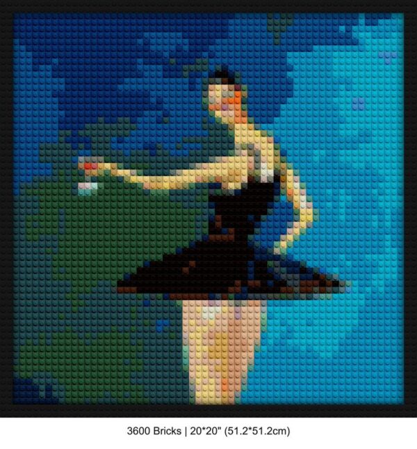 hip hop albums LEGO-style DIY wall decor | Compatible with LEGO-style bricks | Pixel Brick Art