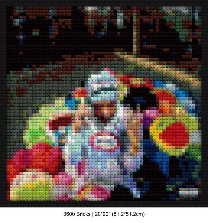 Life of Pi'erre 5 handmade brick mosaics | Compatible with LEGO-style bricks | Pixel Brick Art