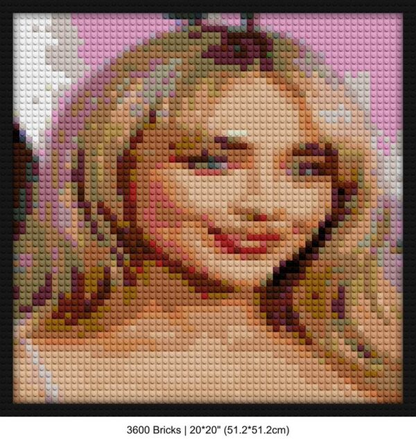Pop Music LEGO-style bricks art | Compatible with LEGO-style bricks | Pixel Brick Art