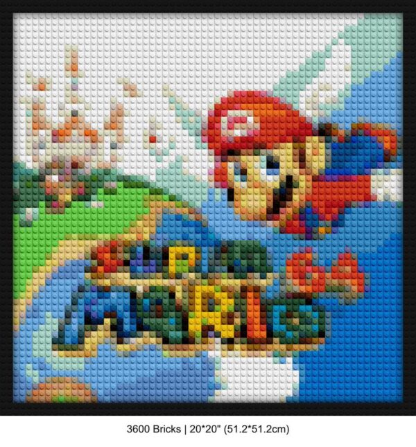 retro gaming DIY interlocking bricks | Compatible with LEGO-style bricks | Pixel Brick Art