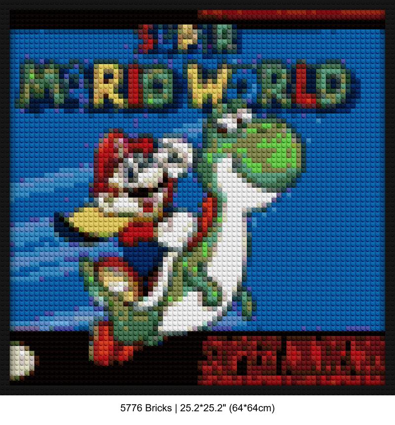 Retro Gaming Art brick block wall decor | Compatible with LEGO-style bricks | Pixel Brick Art