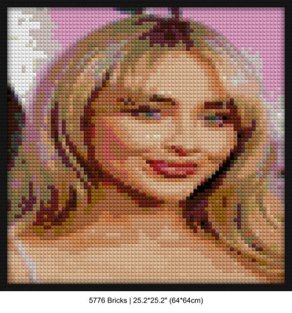 Celebrity Wall Art DIY brick mosaic | Compatible with LEGO-style bricks | Pixel Brick Art