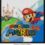 Nintendo 64 brick wall art