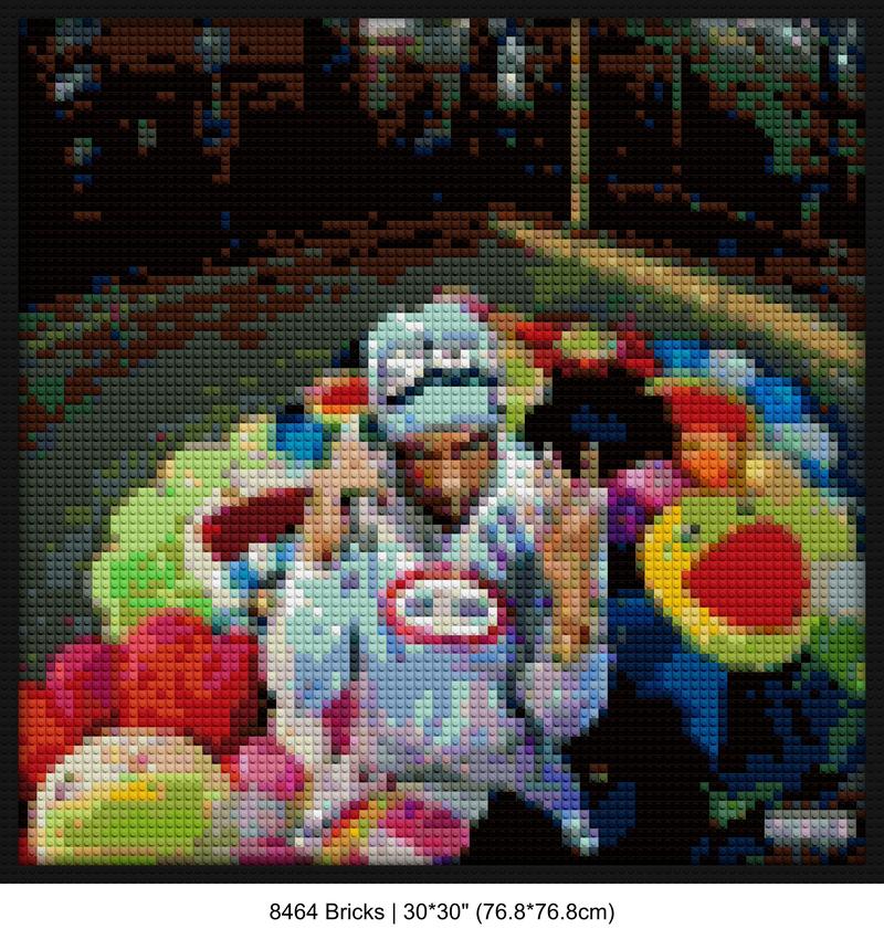 Hip Hop Albums brick-based pixel art | Compatible with LEGO-style bricks | Pixel Brick Art