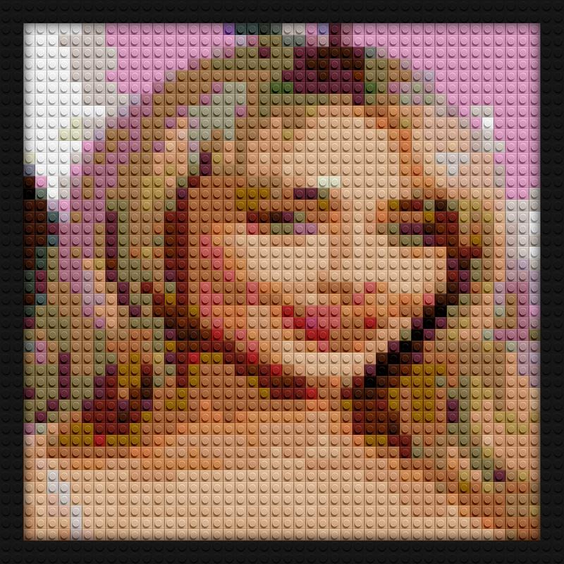 SABRINA CARPENTER brick block wall decor | Compatible with LEGO-style bricks | Pixel Brick Art