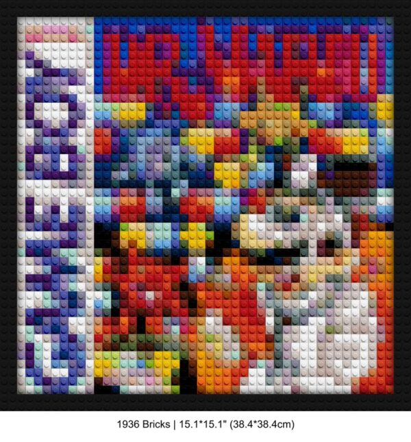 Dr Mario creative brick wall decor | Compatible with LEGO-style bricks | Pixel Brick Art