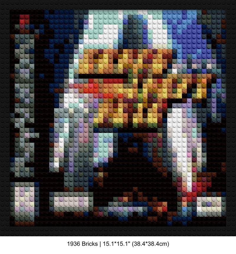 Grand Theft Auto artwork pixel-style bricks | Compatible with LEGO-style bricks | Pixel Brick Art