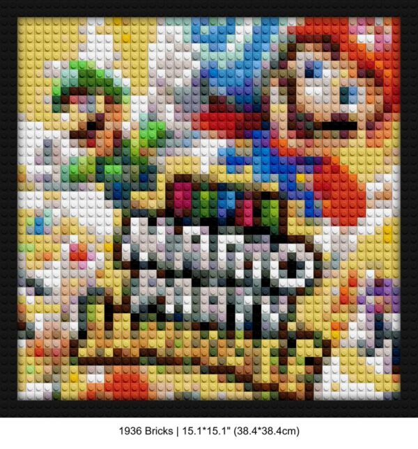 Mario Party LEGO-style bricks art | Compatible with LEGO-style bricks | Pixel Brick Art