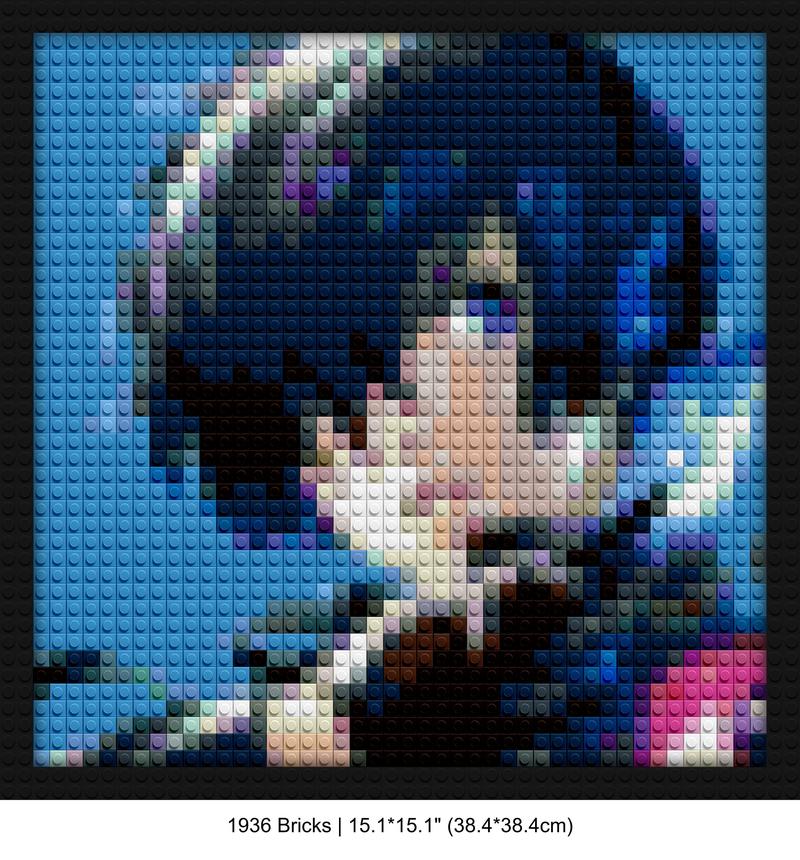 Persona 3 Art pixel brick art | Compatible with LEGO-style bricks | Pixel Brick Art