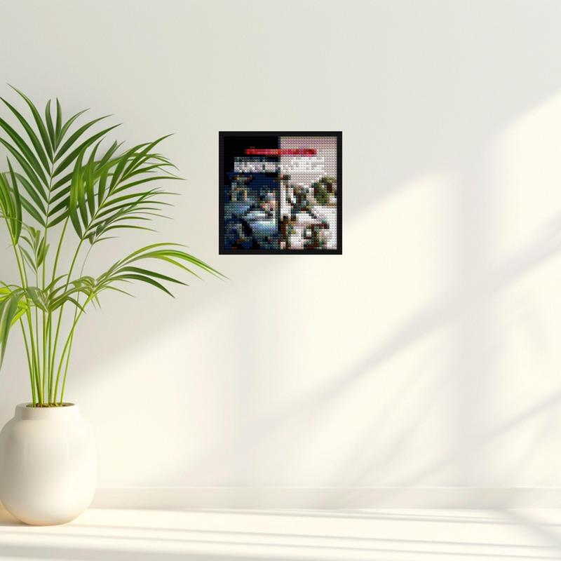 "DIY Rainbow Six Siege Lego-Style Wall Art Frame" pixel-style bricks | Compatible with LEGO-style bricks | Pixel Brick Art