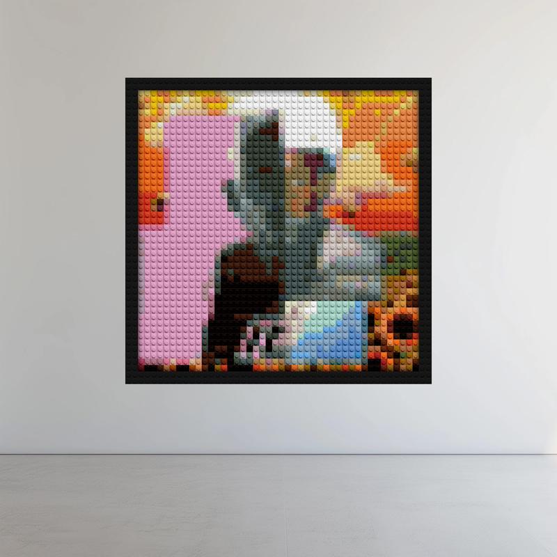 "Tyler The Creator Collage Poster - Unique Wall Art" DIY brick mosaic | Compatible with LEGO-style bricks | Pixel Brick Art
