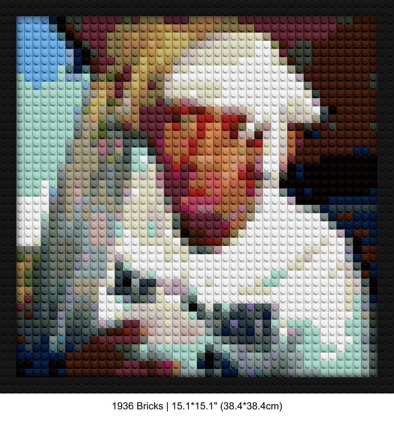 Tyler The Creator creative brick wall decor | Compatible with LEGO-style bricks | Pixel Brick Art