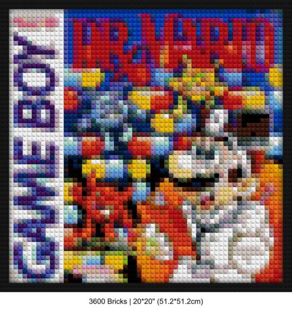 Game Boy brick-building wall art | Compatible with LEGO-style bricks | Pixel Brick Art