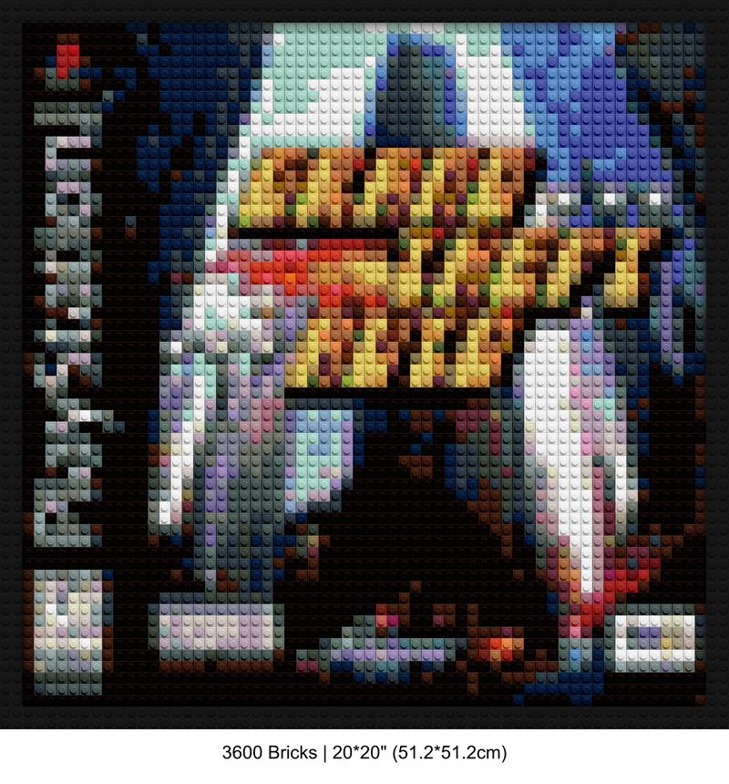 PlayStation 1 games interlocking brick mosaic | Compatible with LEGO-style bricks | Pixel Brick Art