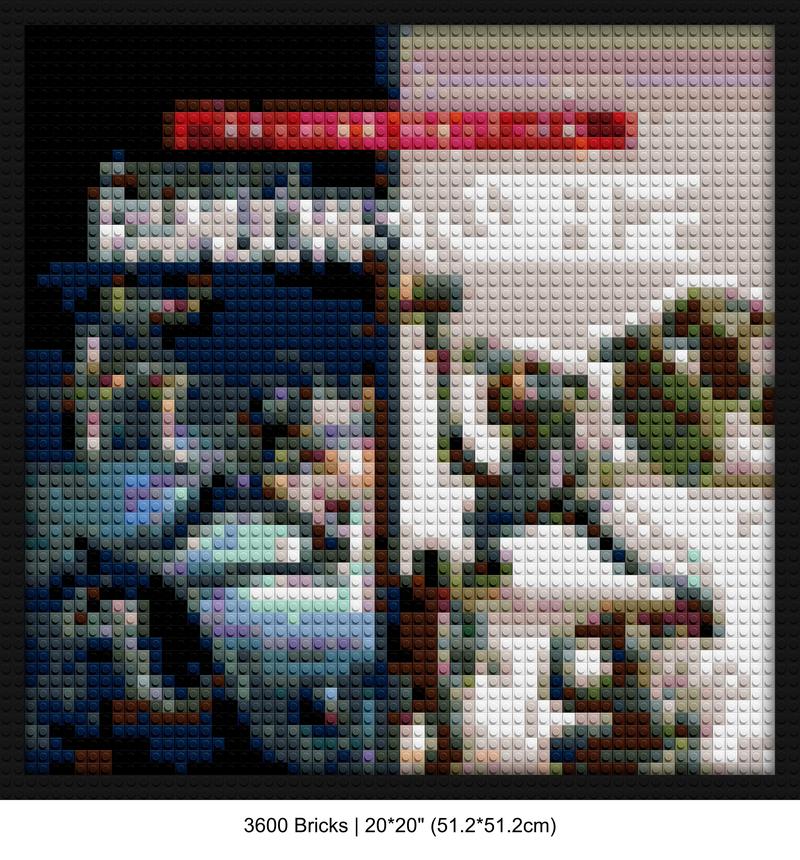 Lego Art pixel-style bricks | Compatible with LEGO-style bricks | Pixel Brick Art