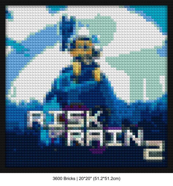 Indie Games custom brick portraits | Compatible with LEGO-style bricks | Pixel Brick Art