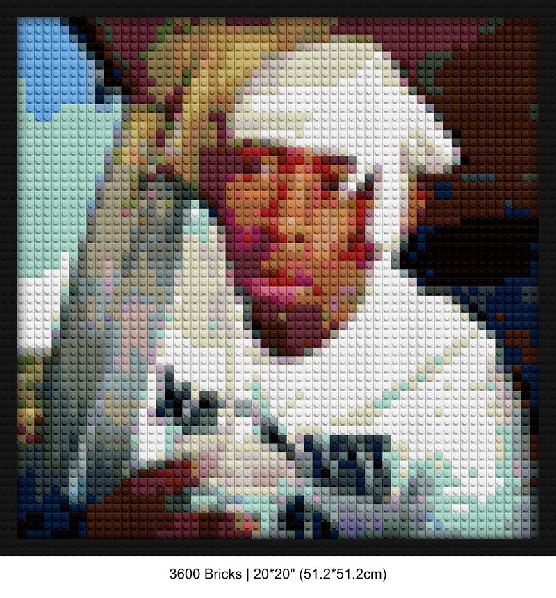 Hip Hop Culture retro pixel brick art | Compatible with LEGO-style bricks | Pixel Brick Art
