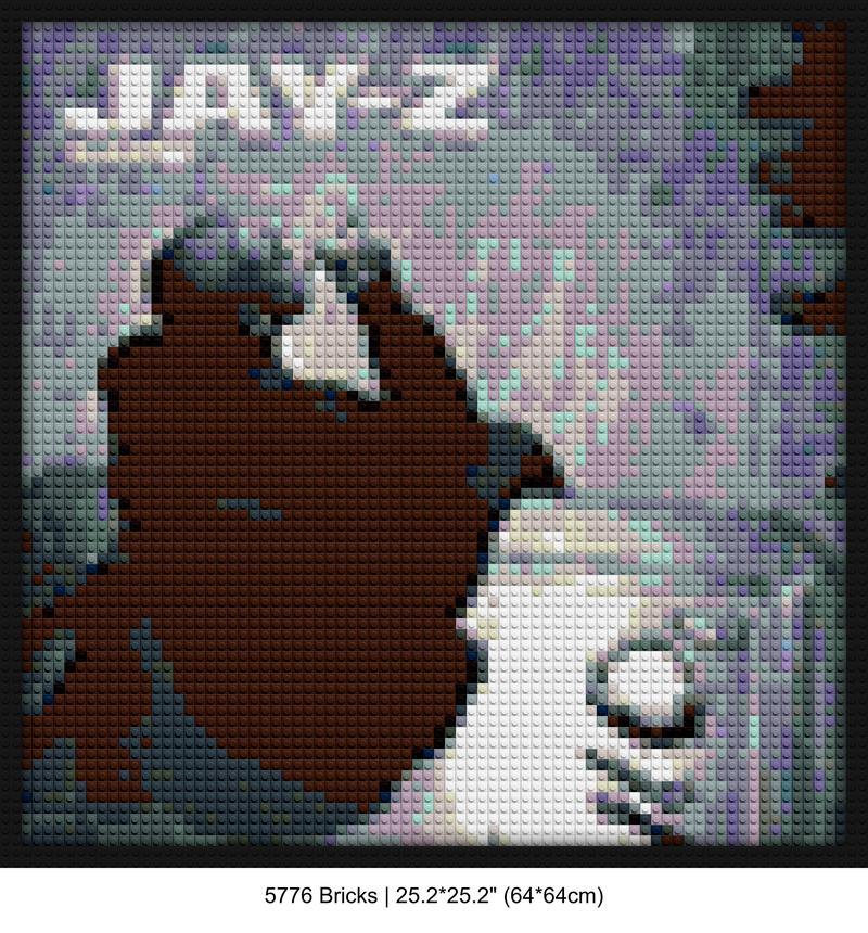 Hip Hop Art brick-based pixel art | Compatible with LEGO-style bricks | Pixel Brick Art
