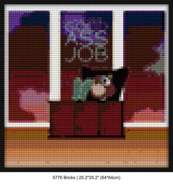 hip hop music brick painting kits | Compatible with LEGO-style bricks | Pixel Brick Art