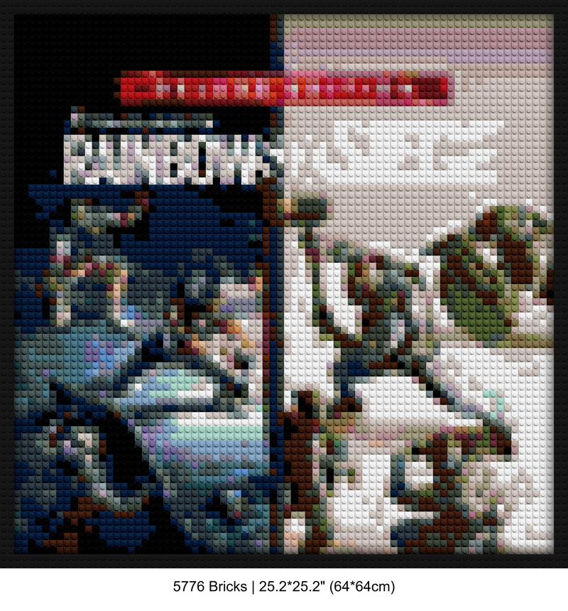 Video Game Decor DIY pop culture bricks | Compatible with LEGO-style bricks | Pixel Brick Art