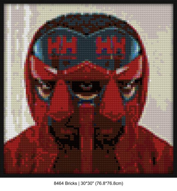 Urban Pop Culture interlocking brick mosaic | Compatible with LEGO-style bricks | Pixel Brick Art