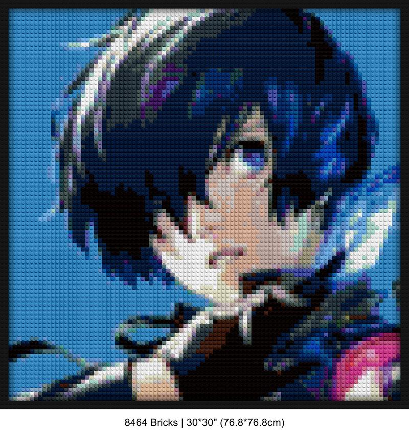 JRPG Gaming pixel brick art | Compatible with LEGO-style bricks | Pixel Brick Art