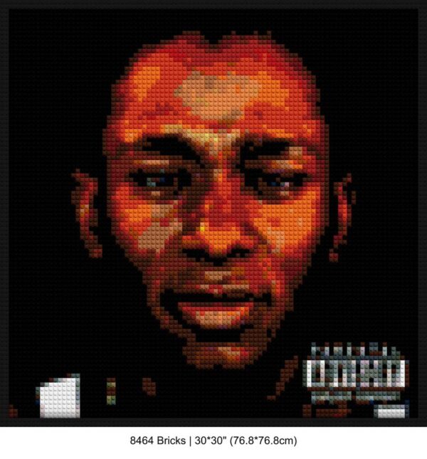 Yasiin Bey brick wall art | Compatible with LEGO-style bricks | Pixel Brick Art