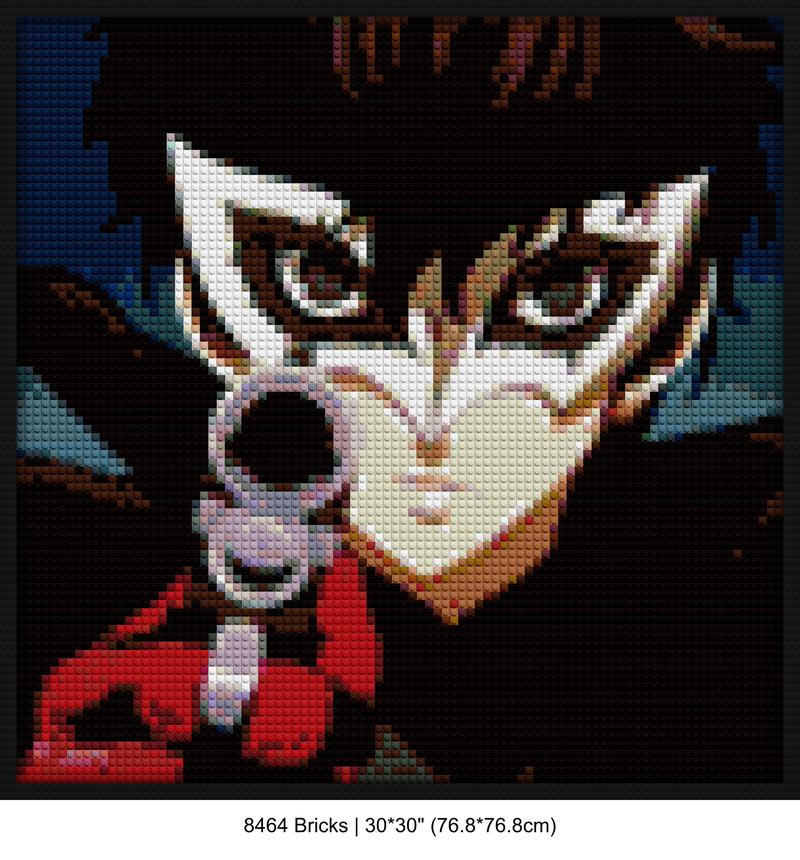 Atlus games brick-inspired artwork | Compatible with LEGO-style bricks | Pixel Brick Art