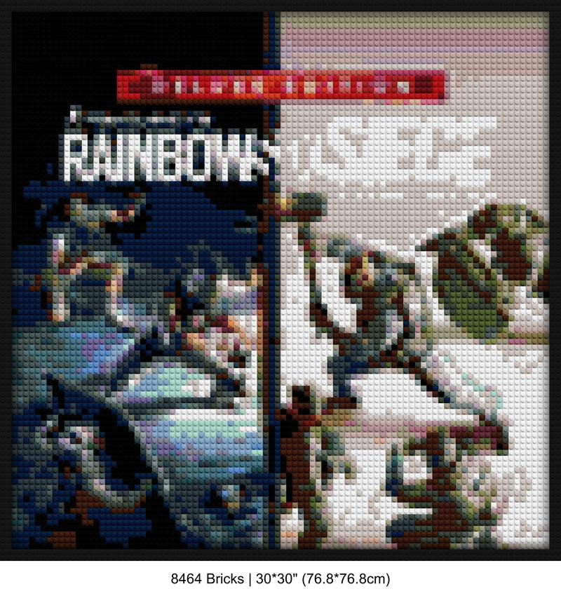 Tactical Shooter Game DIY brick mosaic | Compatible with LEGO-style bricks | Pixel Brick Art