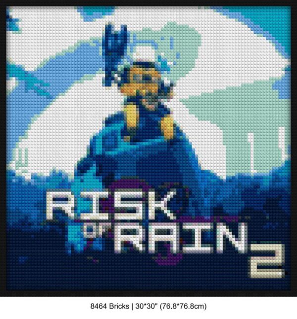 Game Fan Merchandise brick-based pixel art | Compatible with LEGO-style bricks | Pixel Brick Art