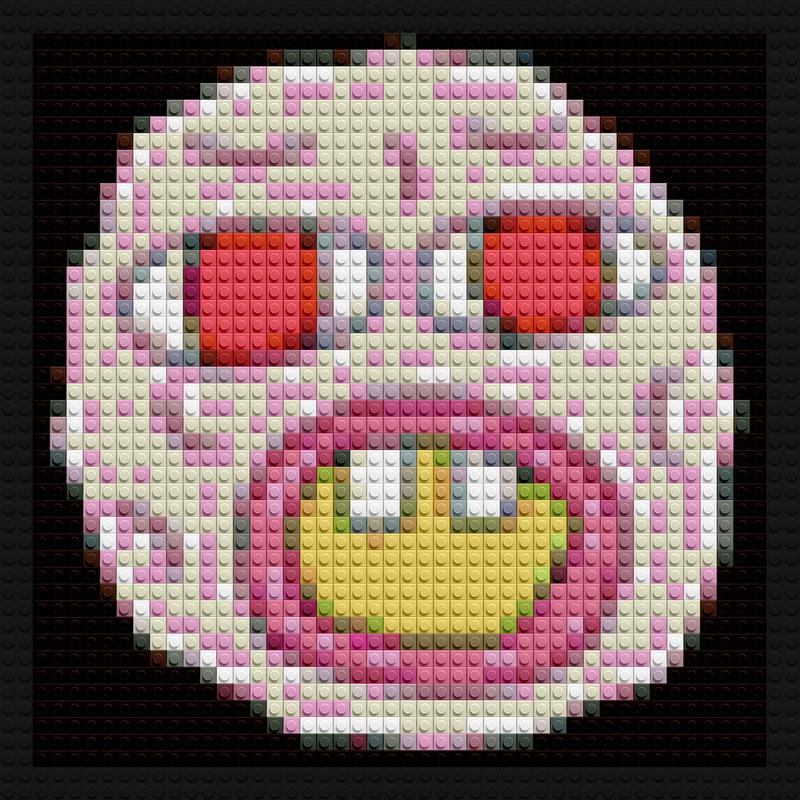 Cherry Bomb Tyler The Creator brick-inspired artwork | Compatible with LEGO-style bricks | Pixel Brick Art