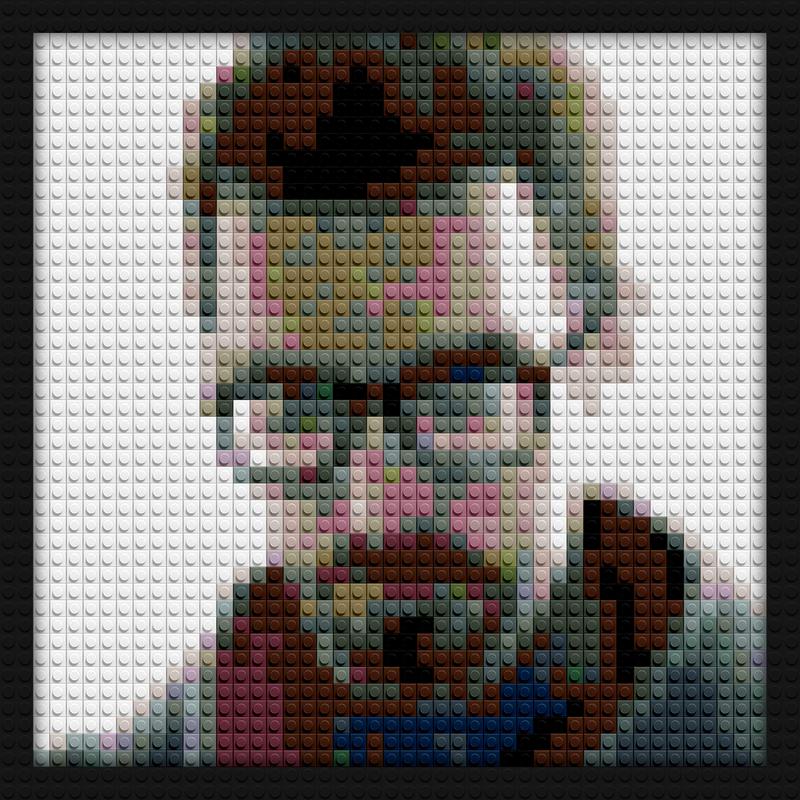 Gordon Freeman Half Life creative brick wall decor | Compatible with LEGO-style bricks | Pixel Brick Art