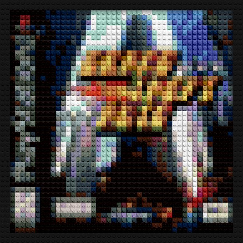 Grand Theft Auto ps1 creative brick wall decor | Compatible with LEGO-style bricks | Pixel Brick Art