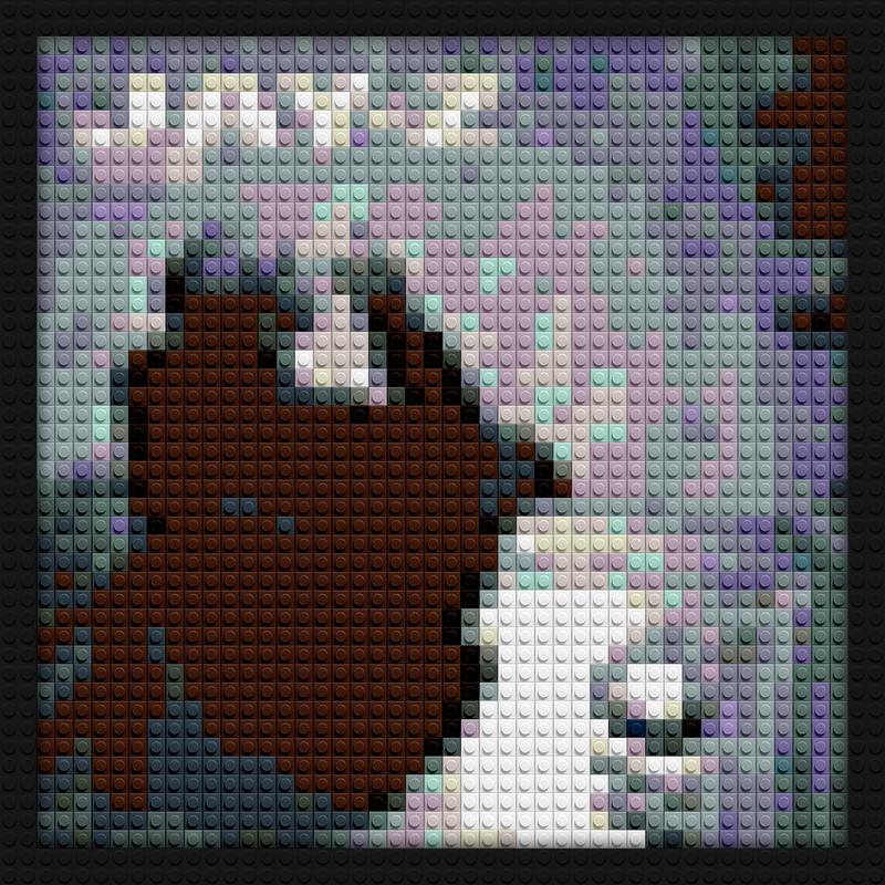Jay-Z The Blueprint lego style diy wall decor | Compatible with LEGO-style bricks | Pixel Brick Art