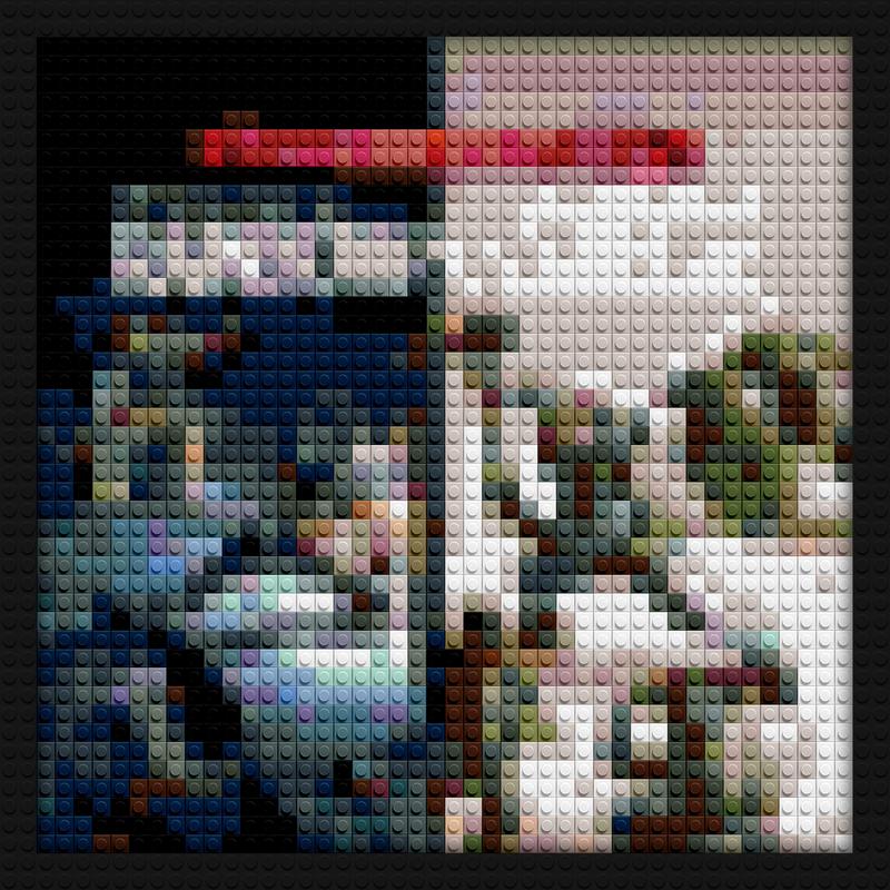 Rainbow Six Siege Game Cover lego style diy wall decor | Compatible with LEGO-style bricks | Pixel Brick Art