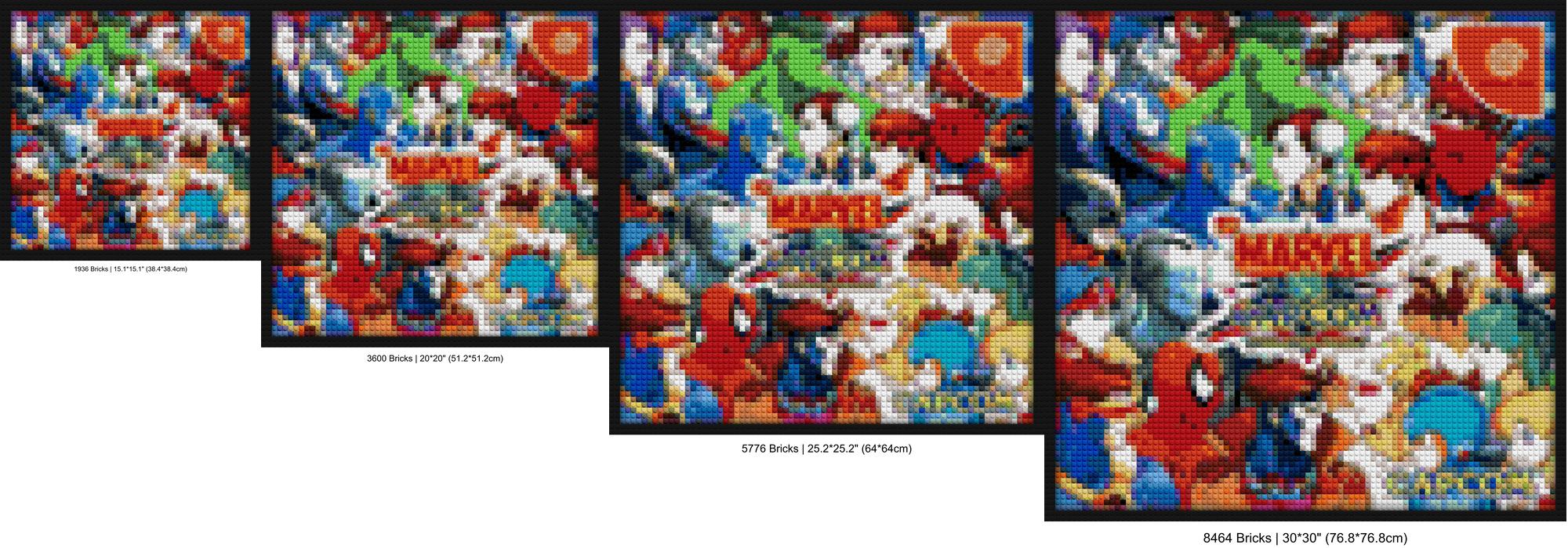 "Marvel vs Capcom Cover Wall Art Frame - Epic Decor" brick-based pixel art | Compatible with LEGO-style bricks | Pixel Brick Art