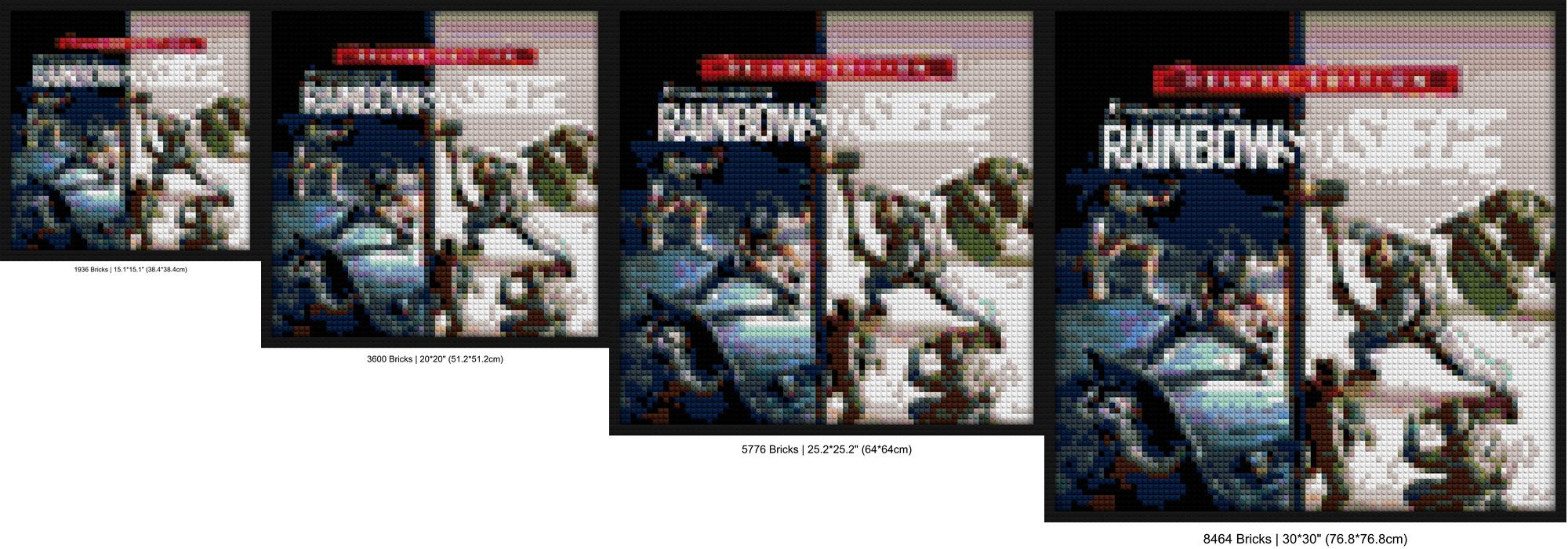 "DIY Rainbow Six Siege Lego-Style Wall Art Frame" DIY pop culture bricks | Compatible with LEGO-style bricks | Pixel Brick Art