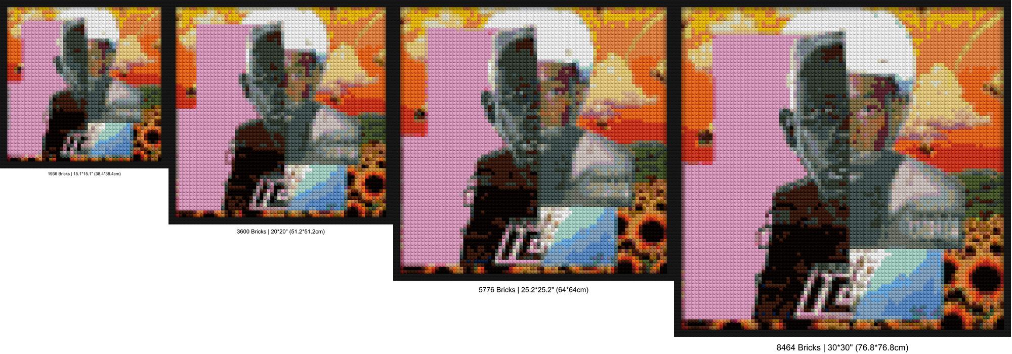 "Tyler The Creator Collage Poster - Unique Wall Art" retro pixel brick art | Compatible with LEGO-style bricks | Pixel Brick Art