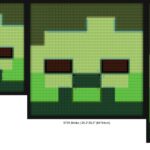 "Zombie Minecraft-Themed Wall Art Frame Kit" brick painting kits