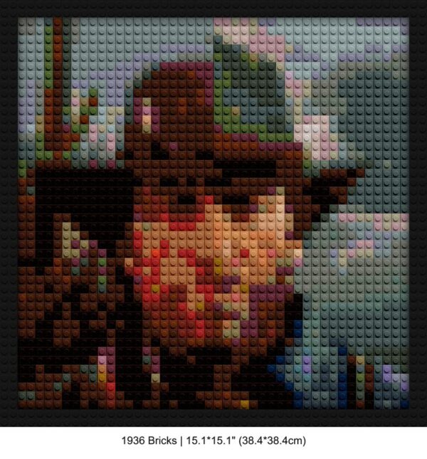 Arthur Morgan DIY interlocking bricks | Compatible with LEGO-style bricks | Pixel Brick Art