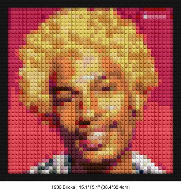 Frank Ocean pixel brick art | Compatible with LEGO-style bricks | Pixel Brick Art