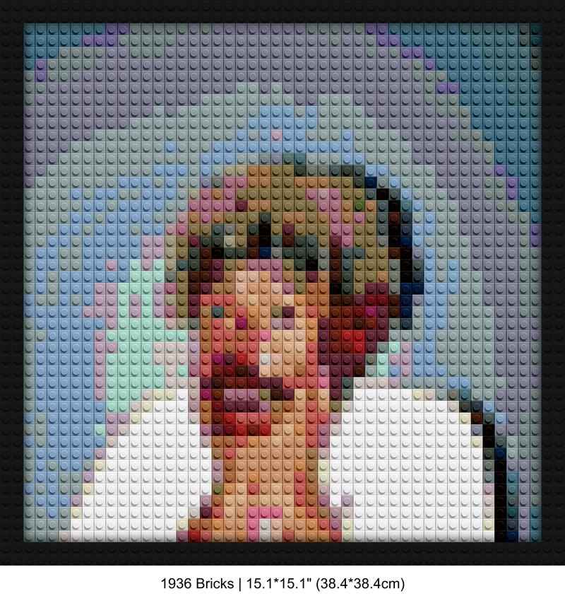 Tyler The Creator art pixel-style bricks | Compatible with LEGO-style bricks | Pixel Brick Art