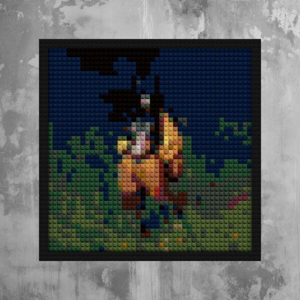 "Lana Album SZA Wall Art Frame - Exquisite Craftsmanship" block mosaic design | Compatible with LEGO-style bricks | Pixel Brick Art