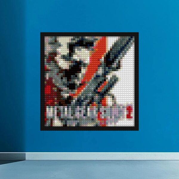 "Metal Gear Solid 2 Wall Art Frame - DIY Painting Kit" handmade brick mosaics | Compatible with LEGO-style bricks | Pixel Brick Art