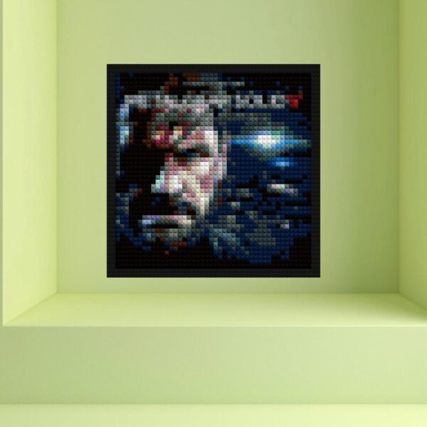 "Metal Gear Solid 5 Wall Art Frame - DIY Painting Kit" handmade brick mosaics | Compatible with LEGO-style bricks | Pixel Brick Art