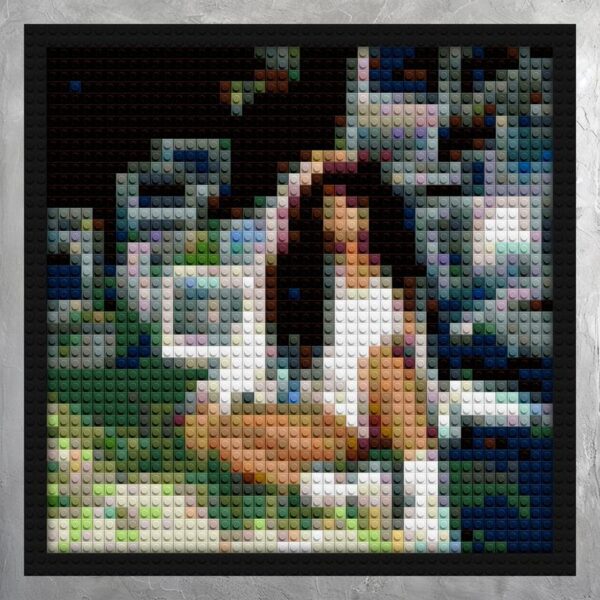 "SZA CTRL Deluxe Album Cover Wall Art Frame" LEGO-style bricks art | Compatible with LEGO-style bricks | Pixel Brick Art